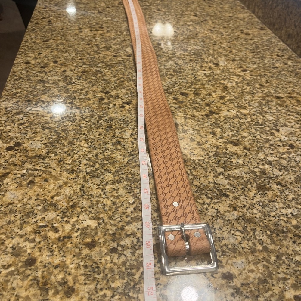 CLC Custom Leathercraft Men’s Tan Leather Heavy Duty Work Belt L/XL? Made in USA